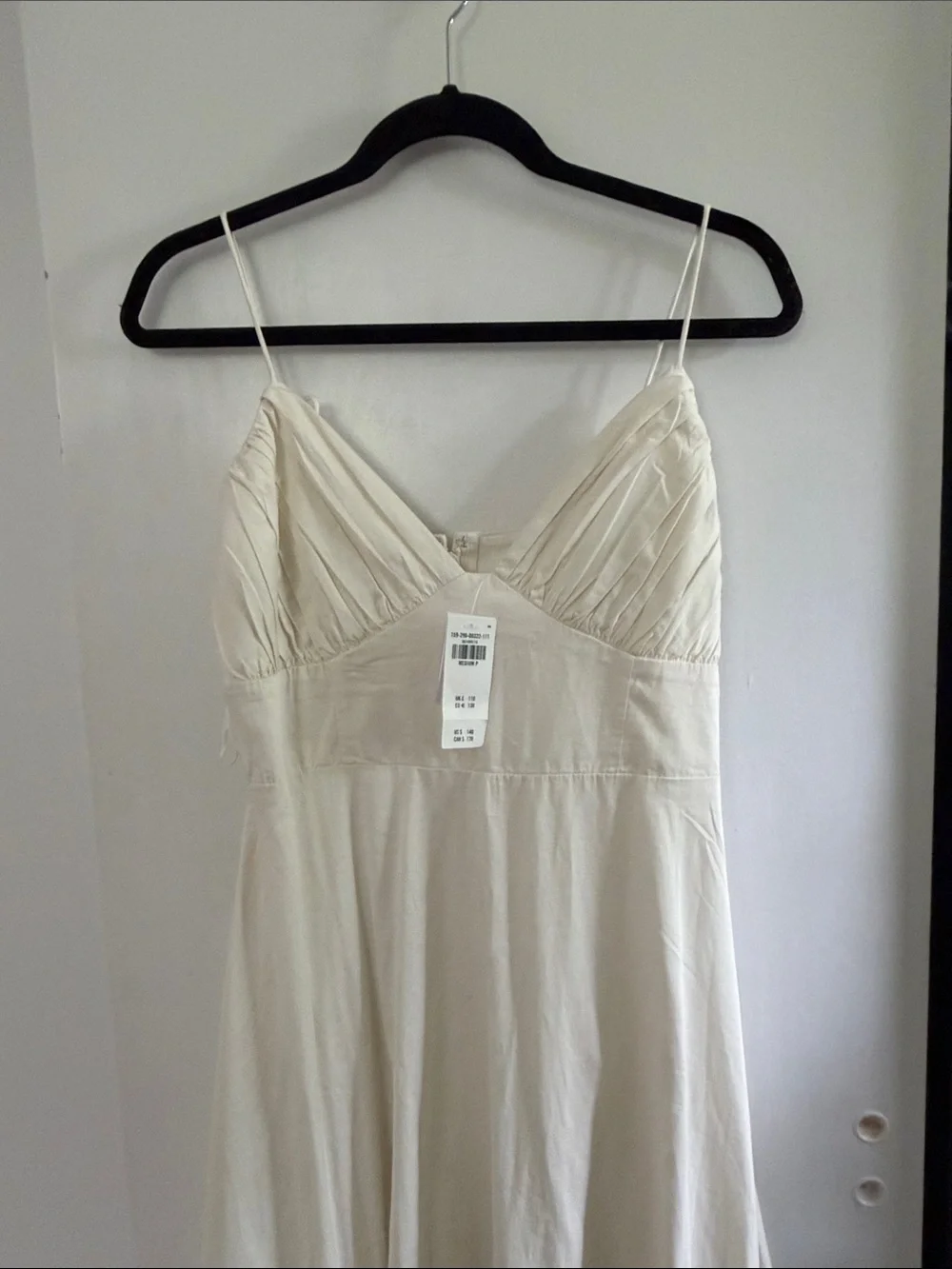 Abercrombie & Fitch Tie-strap Tiered Maxi Pearl Sundress Size Medium Petite NWT